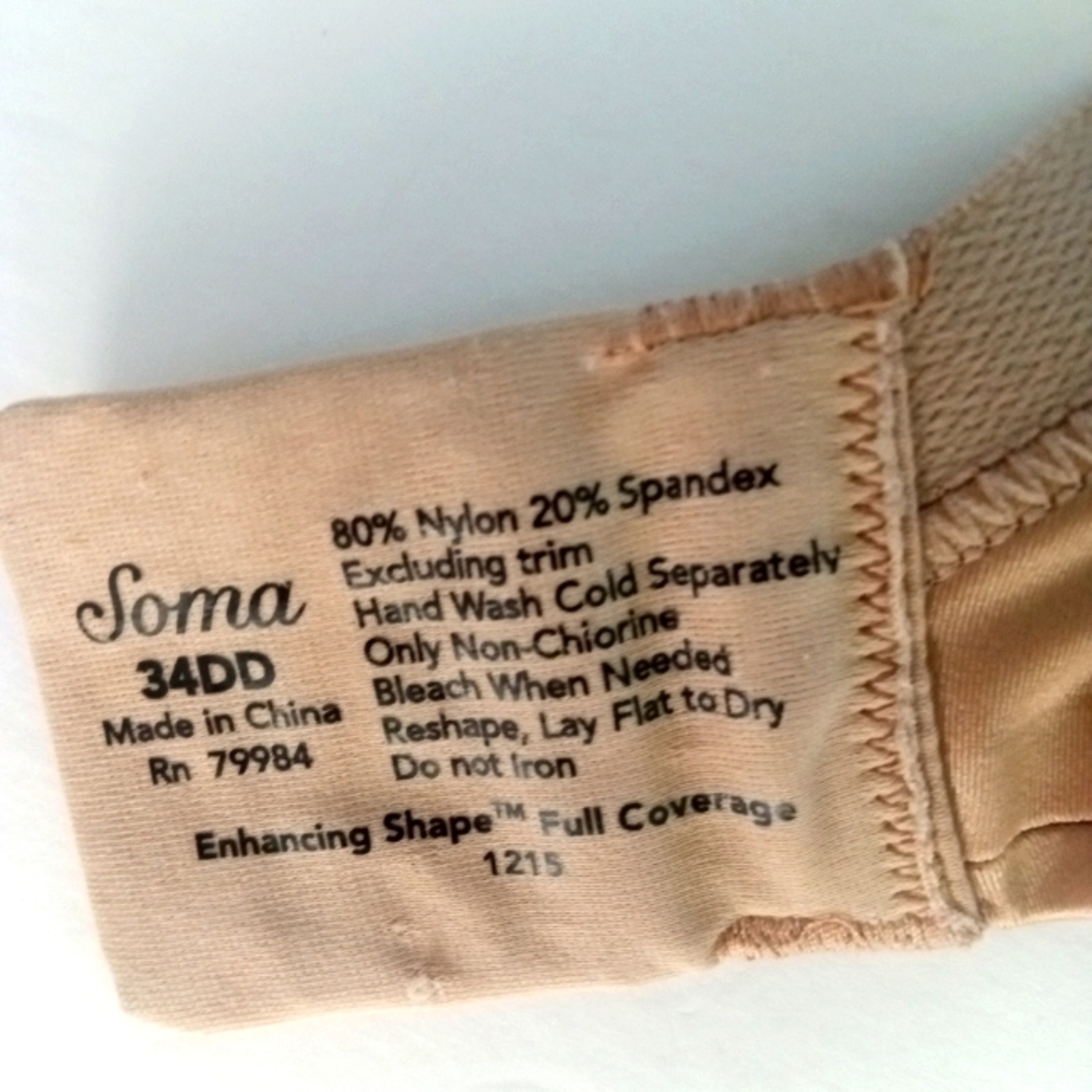 SOMA Enhancing Shape Full Coverage Bra | 34 DD - Picture 8 of 8
